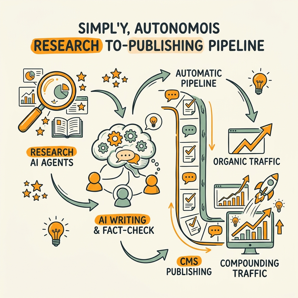 Build a Research-to-Publishing Pipeline That Runs Automatically