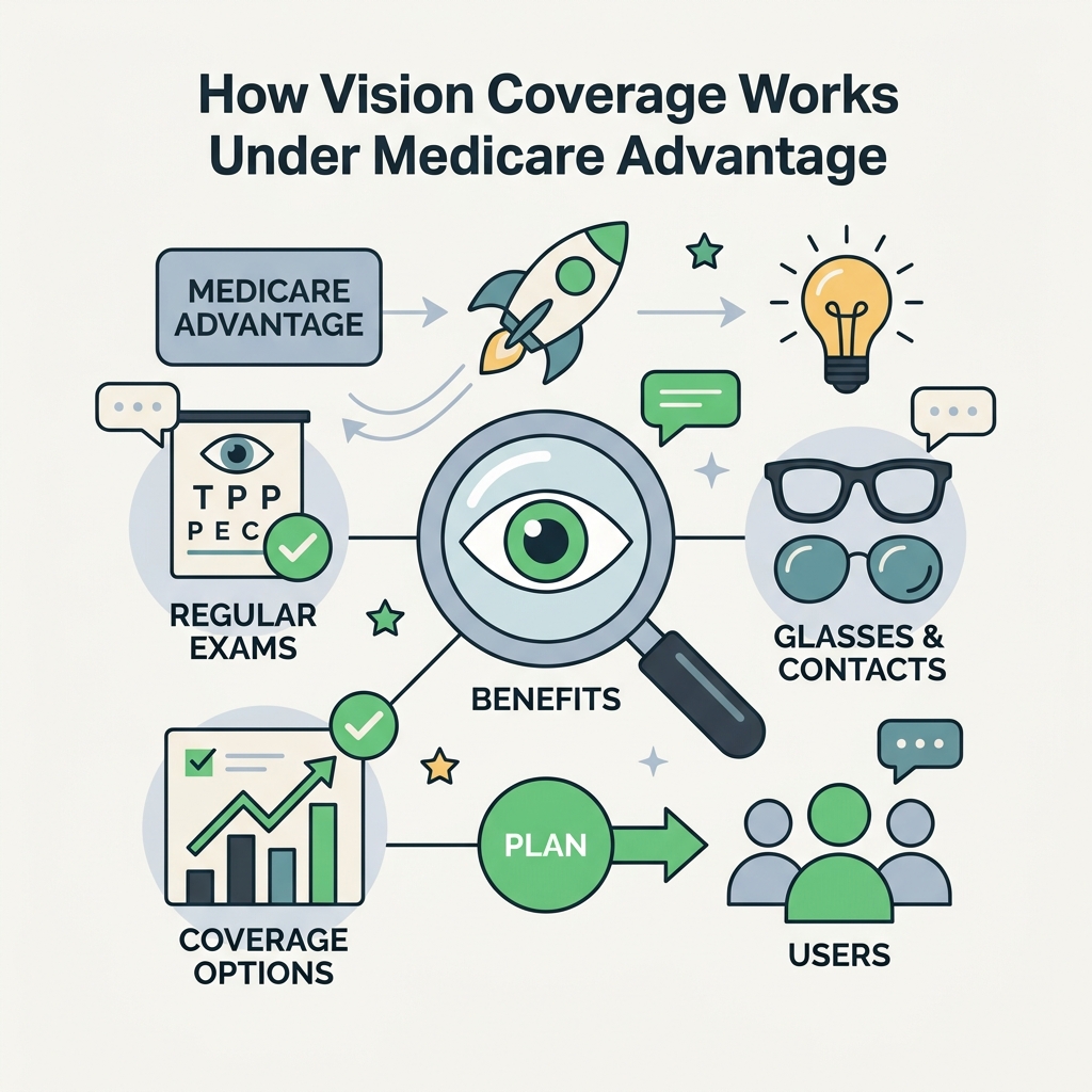 How Vision Coverage Works Under Medicare Advantage