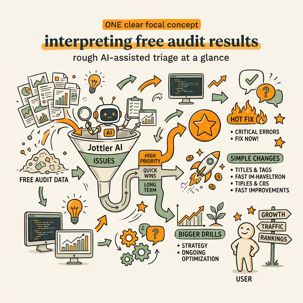 How to Interpret Free Audit Results: AI-Assisted Triage