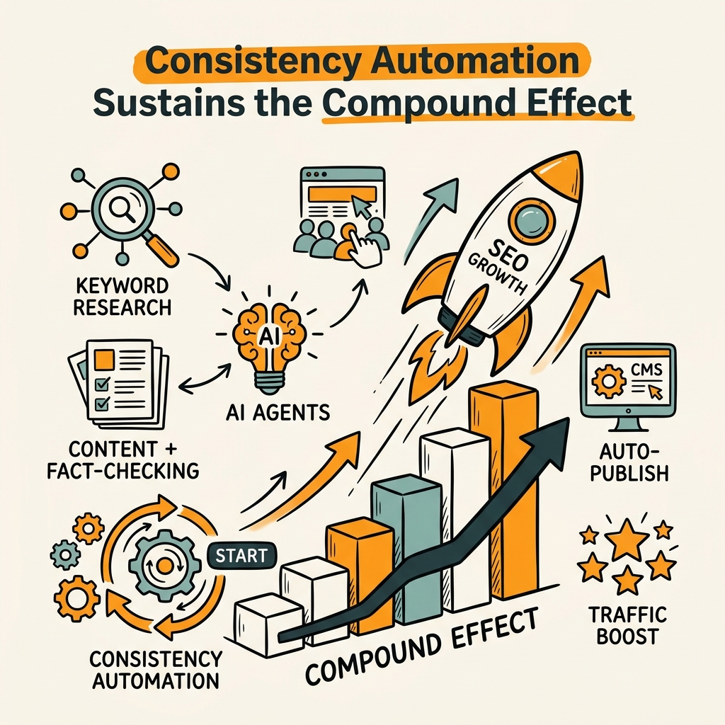 How Consistency Automation Sustains the Compound Effect