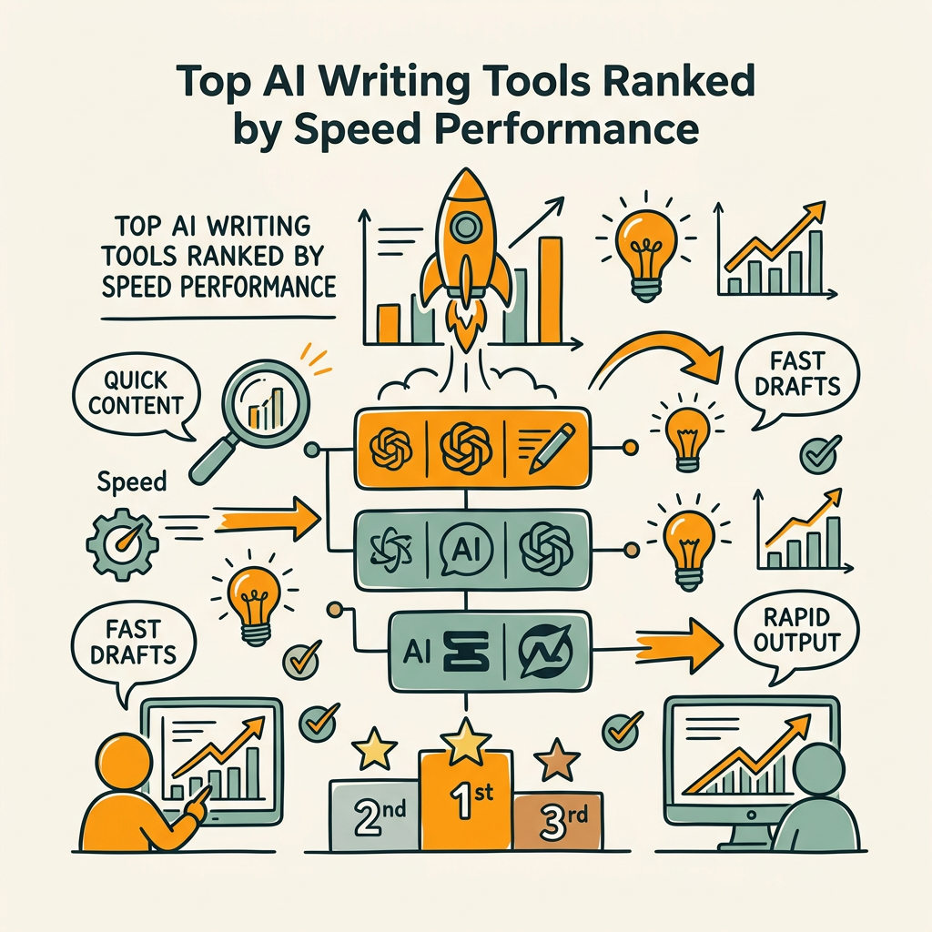 Top AI Writing Tools Ranked by Speed Performance
