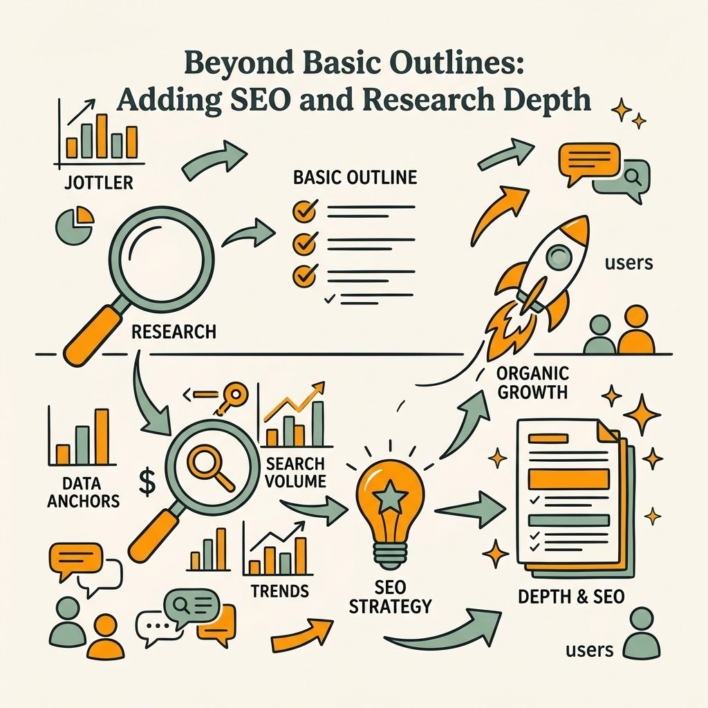 Beyond Basic Outlines: Adding SEO and Research Depth
