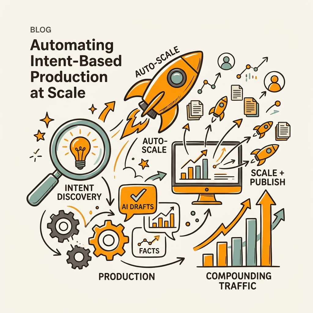 Automating Intent-Based Content Production at Scale