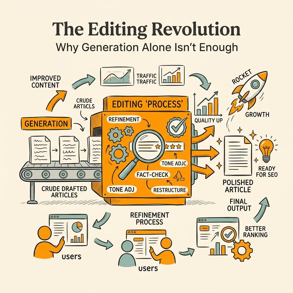 The Editing Revolution: Why Generation Alone Isn't Enough