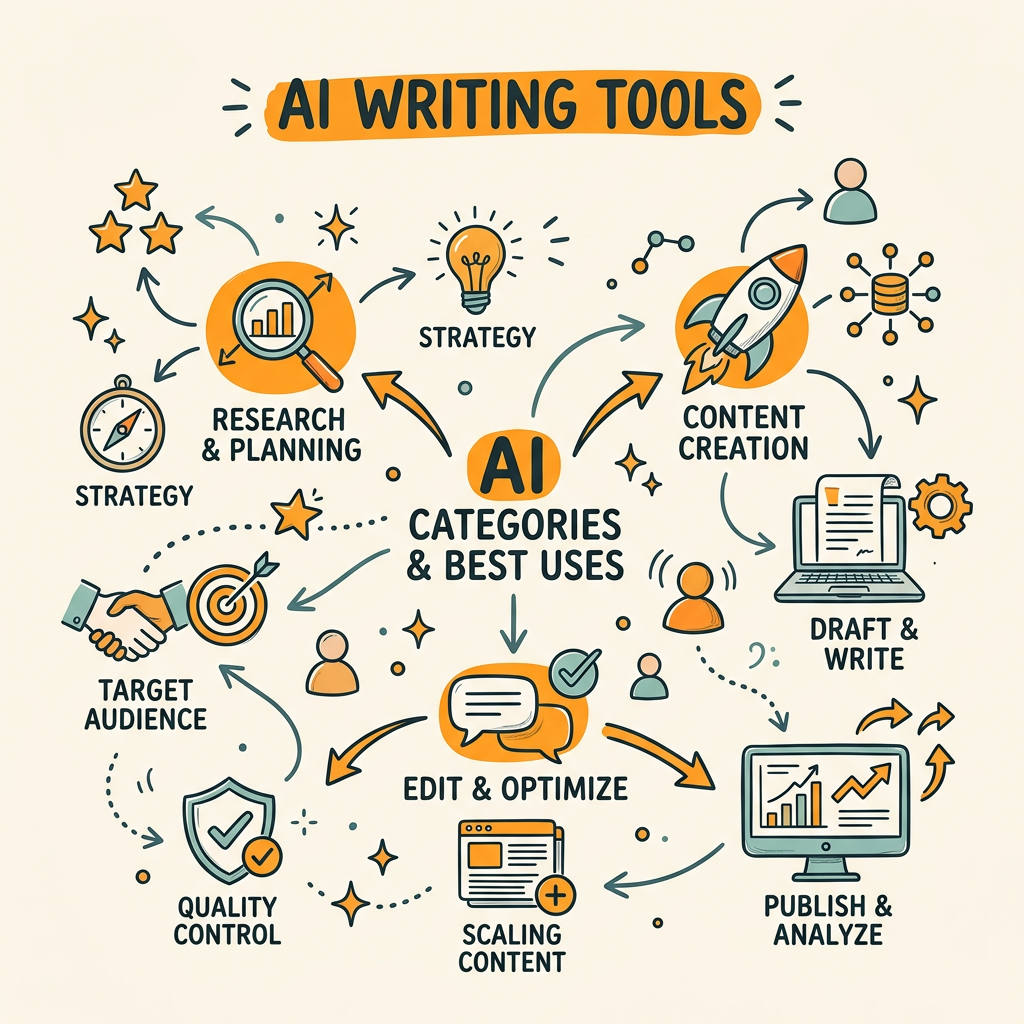 How AI Writing Tools Compare: Categories and Best Use Cases