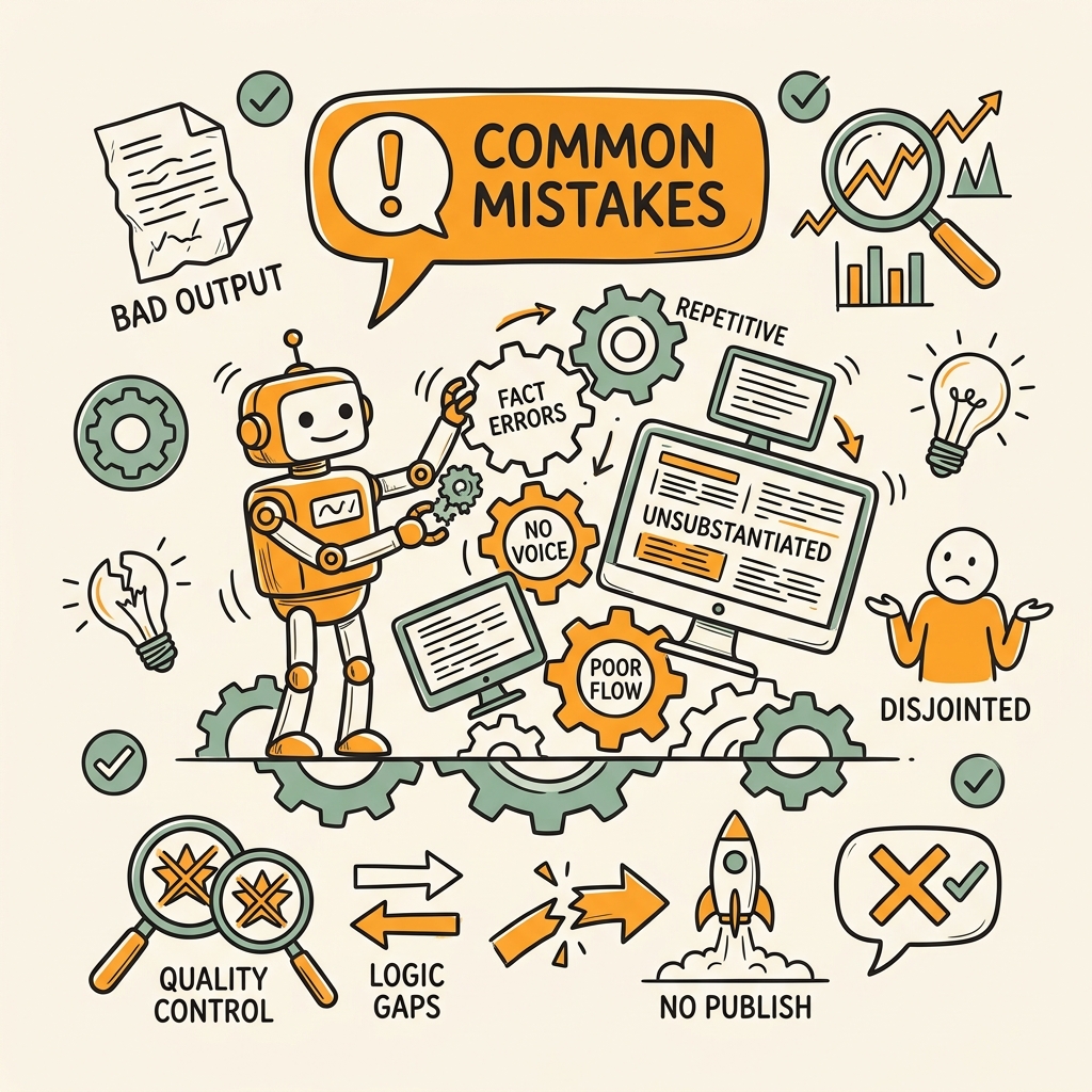 Common Mistakes When Using AI Writing Tools for Long-Form Content