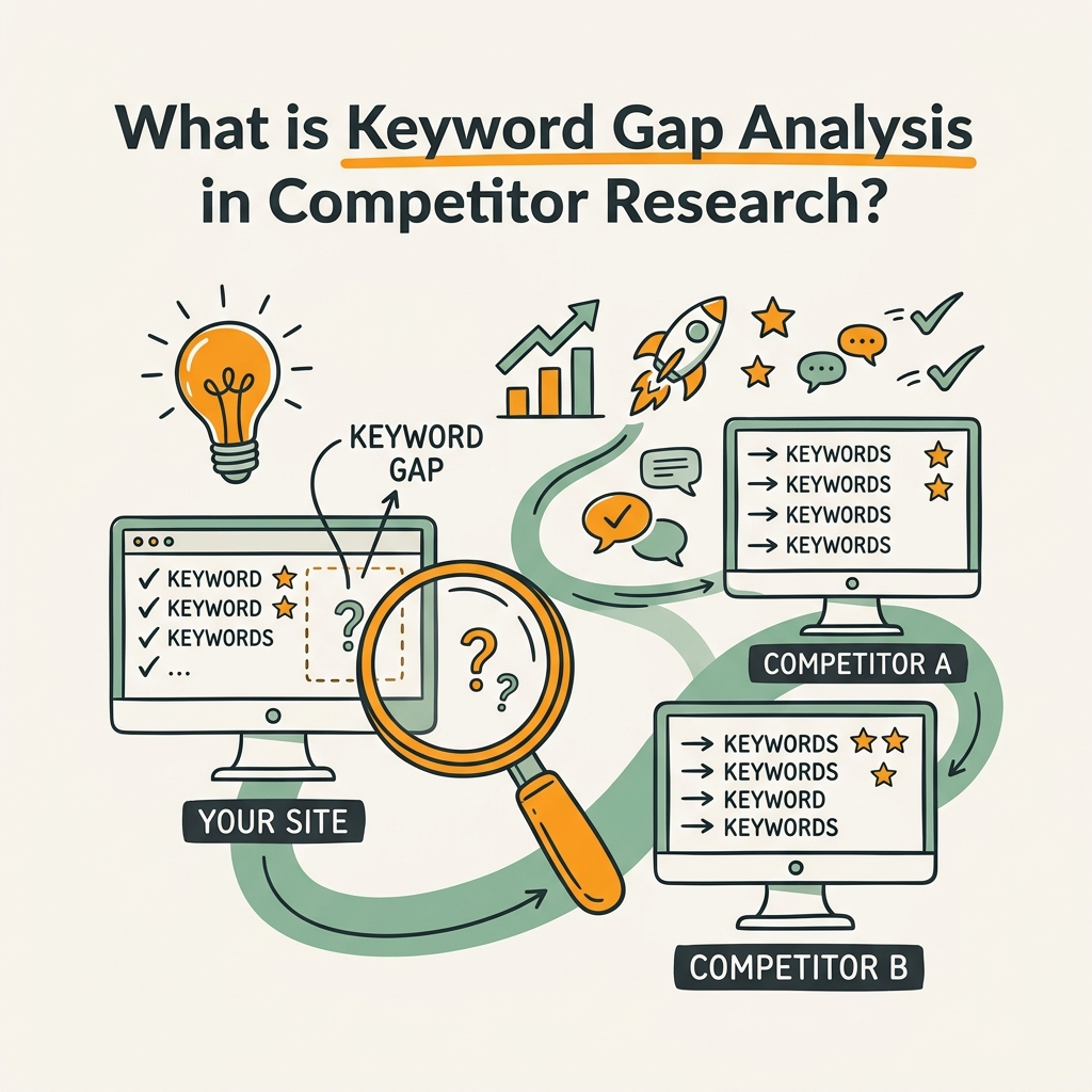 What is Keyword Gap Analysis in Competitor Research?