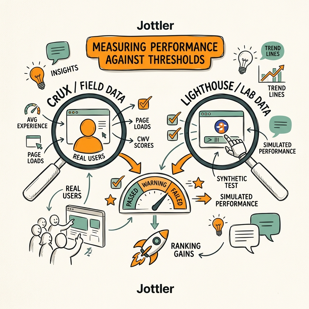 Measuring Performance Against Thresholds: CrUX vs. Lighthouse