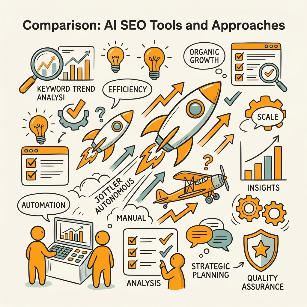 Comparison: AI SEO Tools and Approaches