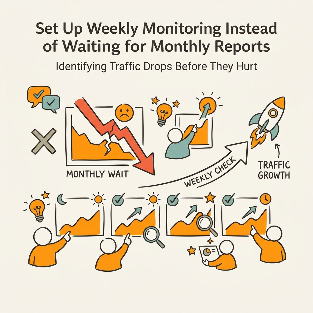 Set Up Weekly Monitoring Instead of Waiting for Monthly Reports