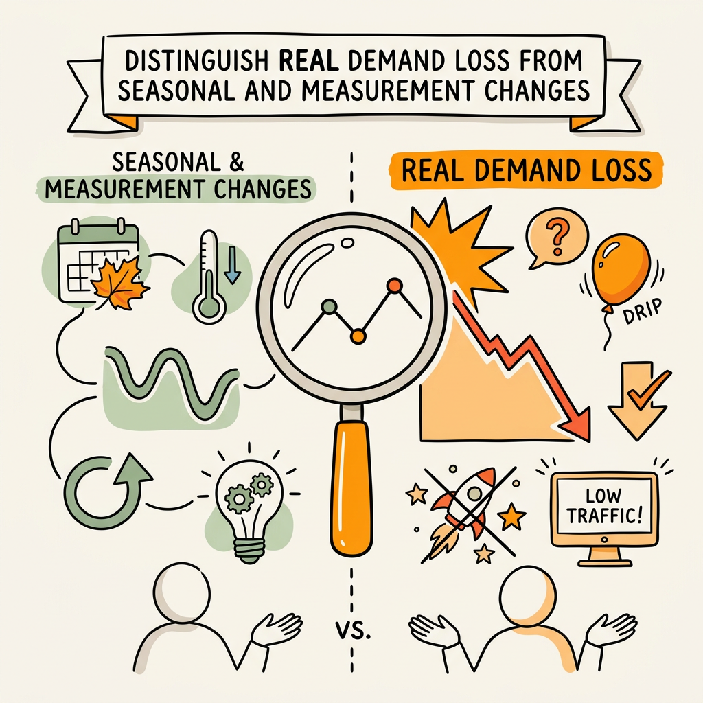 Distinguish Real Demand Loss From Seasonal and Measurement Changes