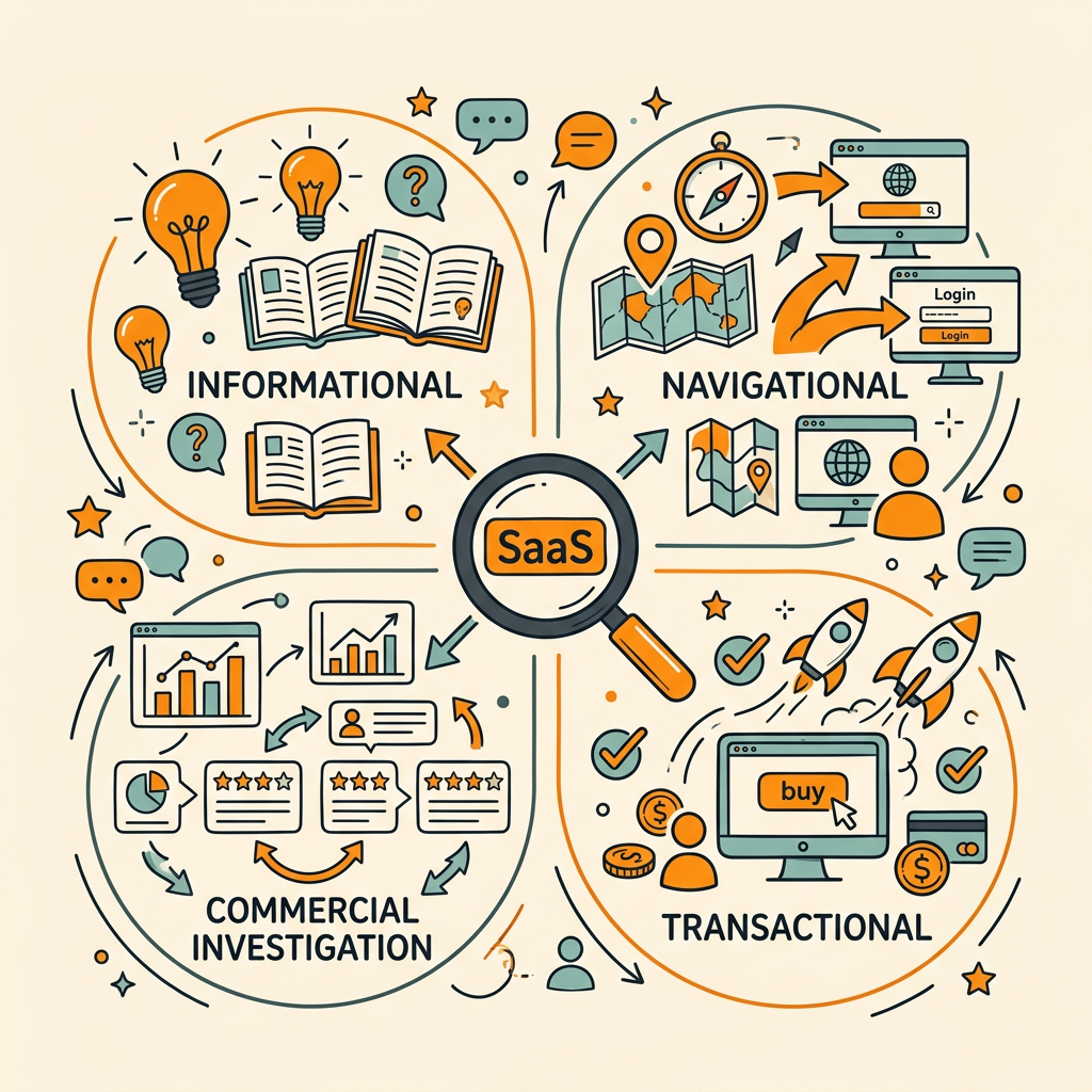 The Four Intent Categories in SaaS Keywords