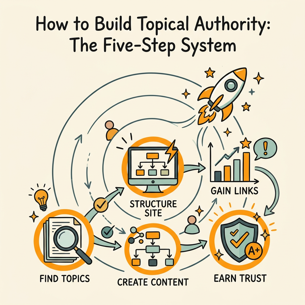 How to Build Topical Authority: The Five-Step System