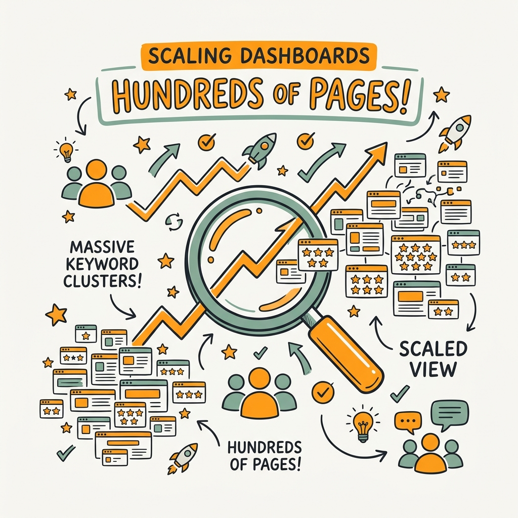 Scaling Dashboards to Hundreds of Pages and Keywords