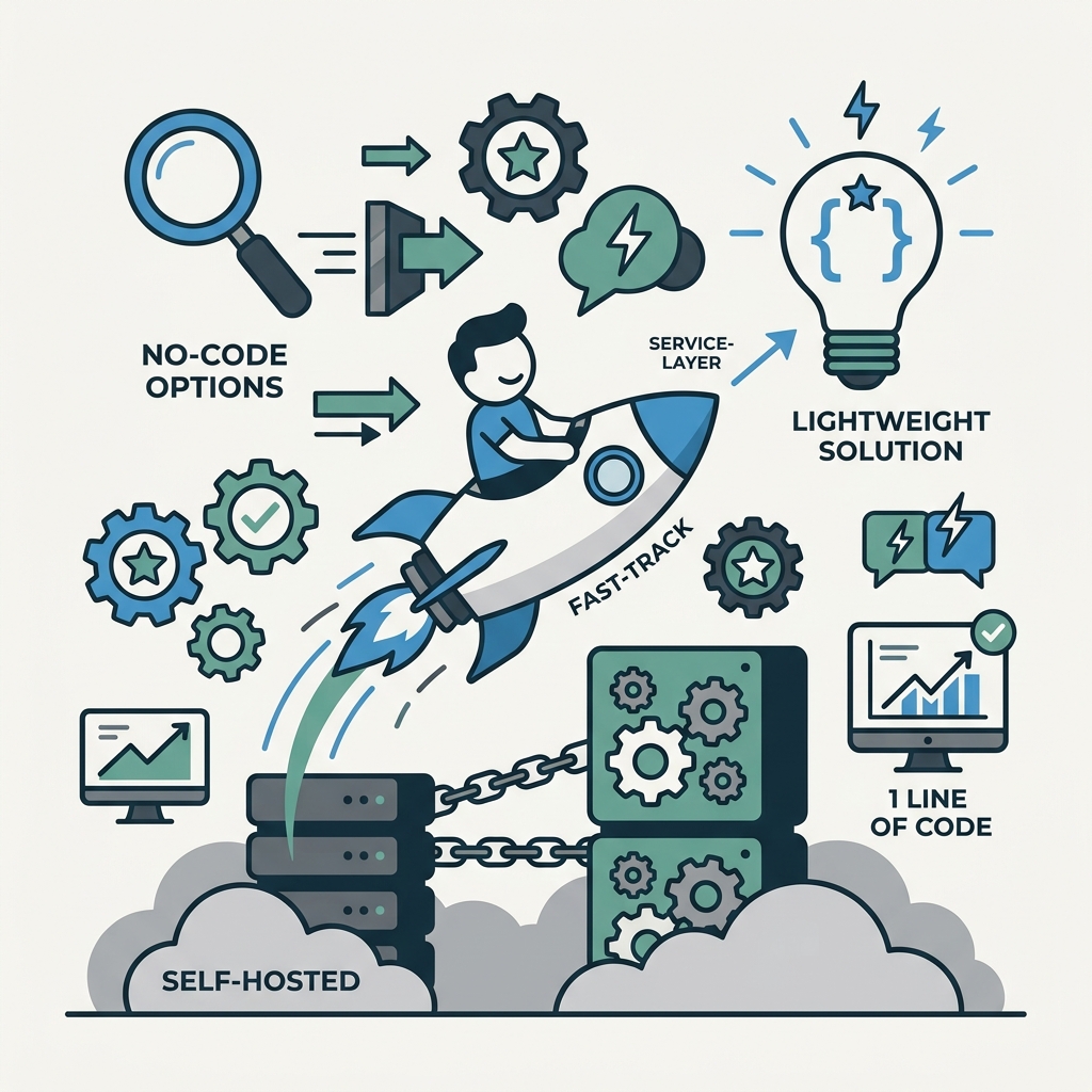 Zero-Code and Service-Layer Alternatives for Developers Avoiding Self-Hosting