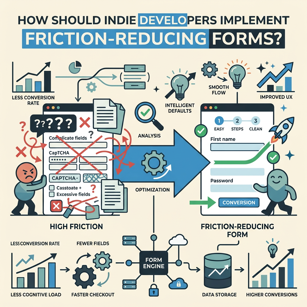 How Should Indie Developers Implement Friction-Reducing Forms?