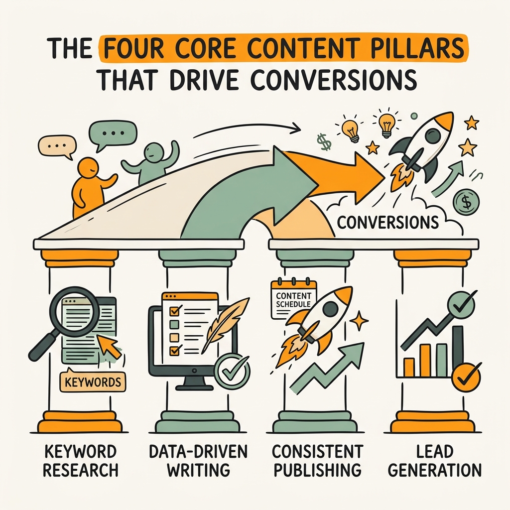 The Four Core Content Pillars That Drive Conversions