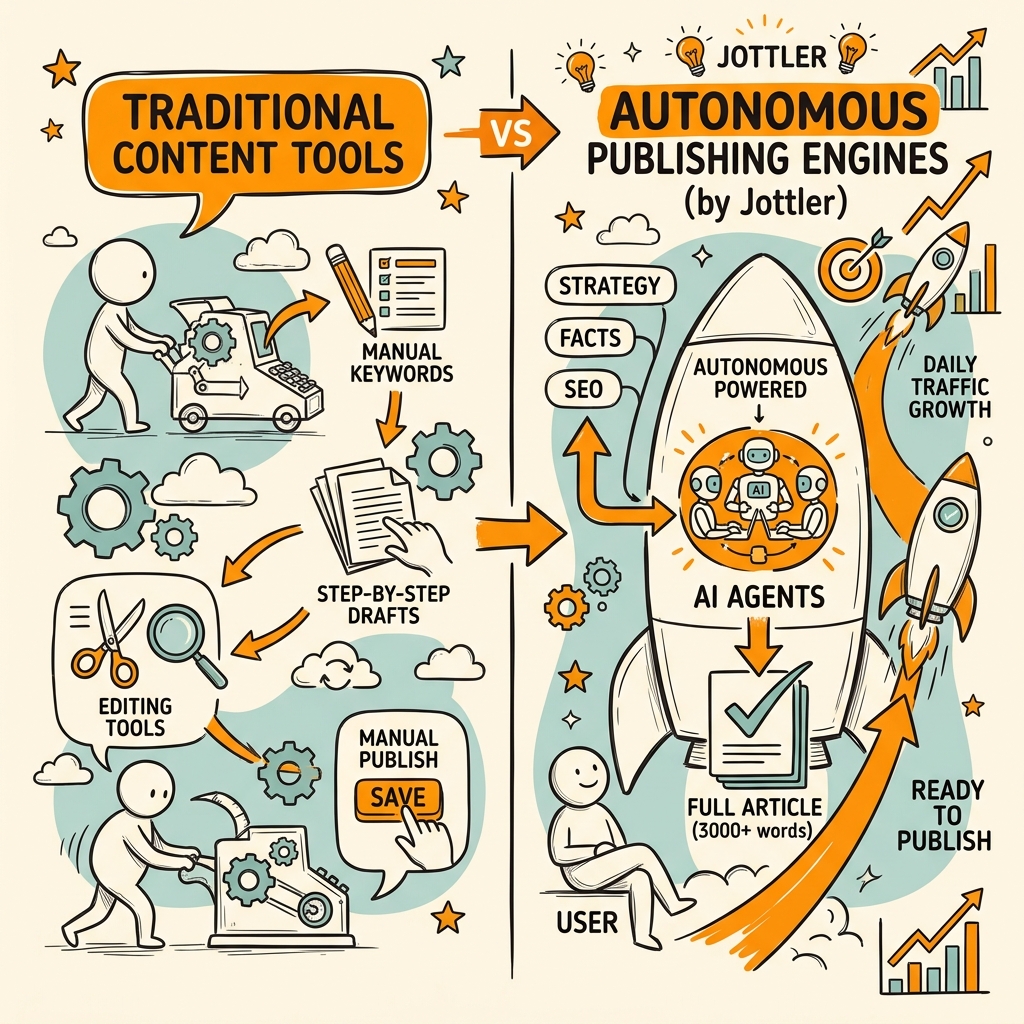 How Autonomous Publishing Engines Differ from Traditional Content Tools