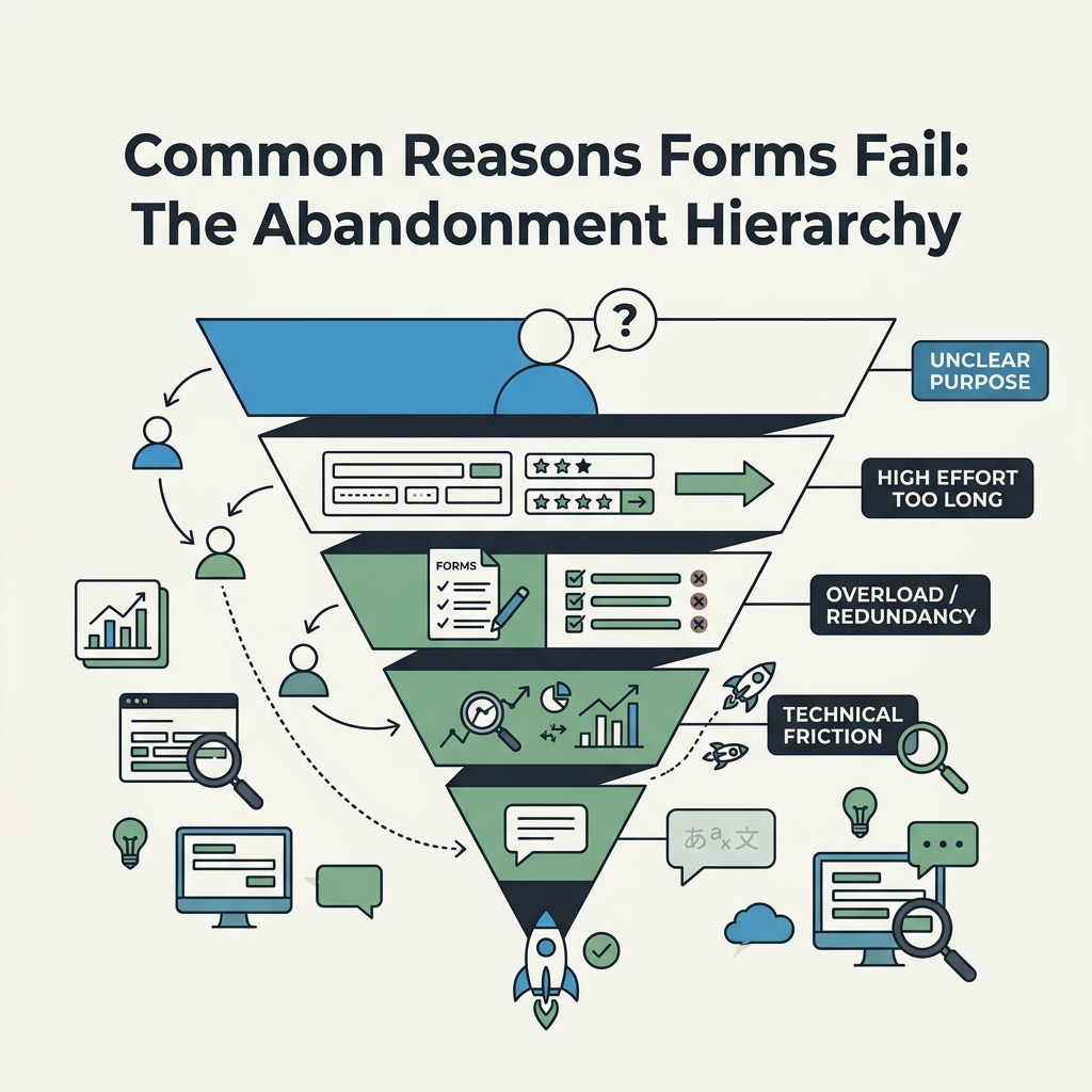 Common Reasons Forms Fail: The Abandonment Hierarchy