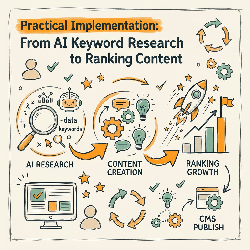 Practical Implementation: From AI Keyword Research to Ranking Content