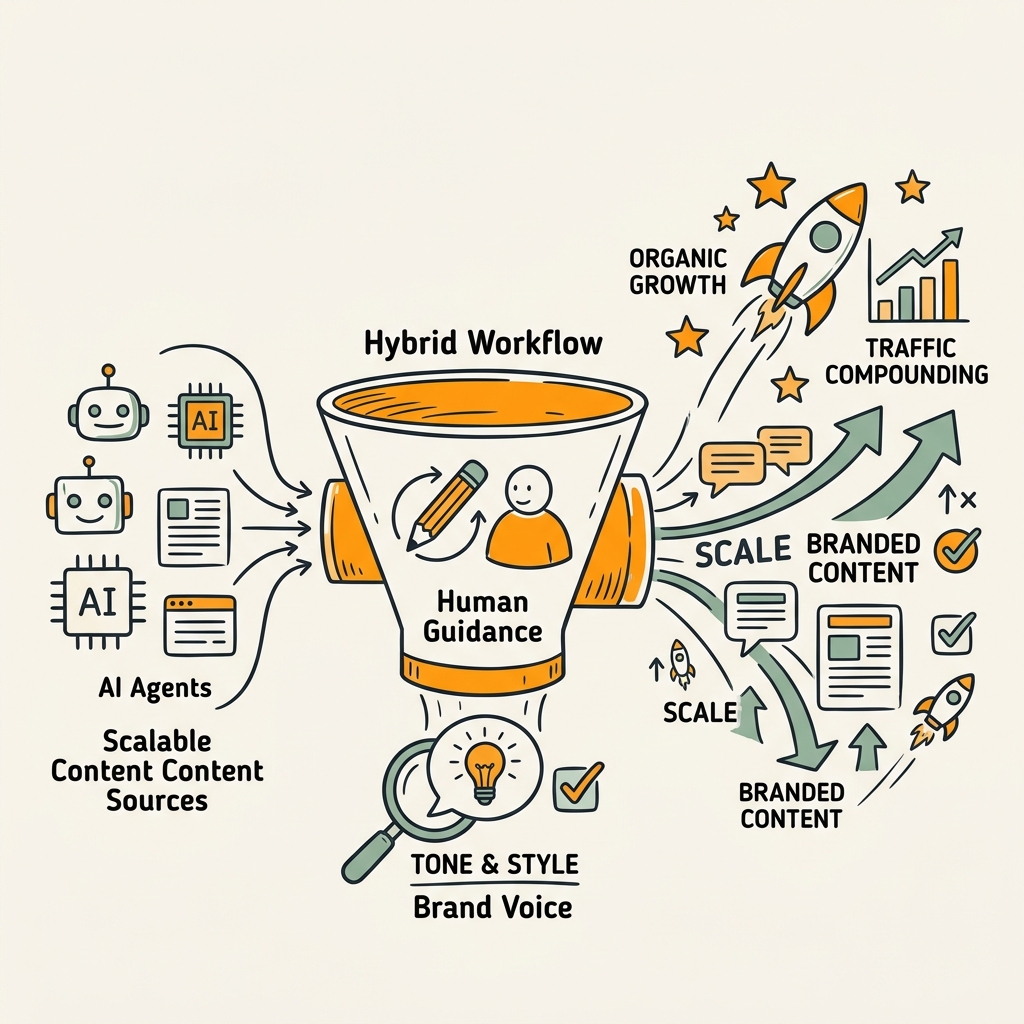 How Hybrid Workflows Preserve Brand Voice at Scale