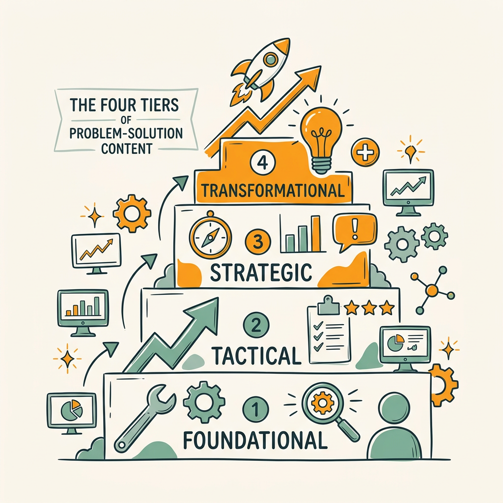The Four Tiers of Problem-Solution Content: What to Build