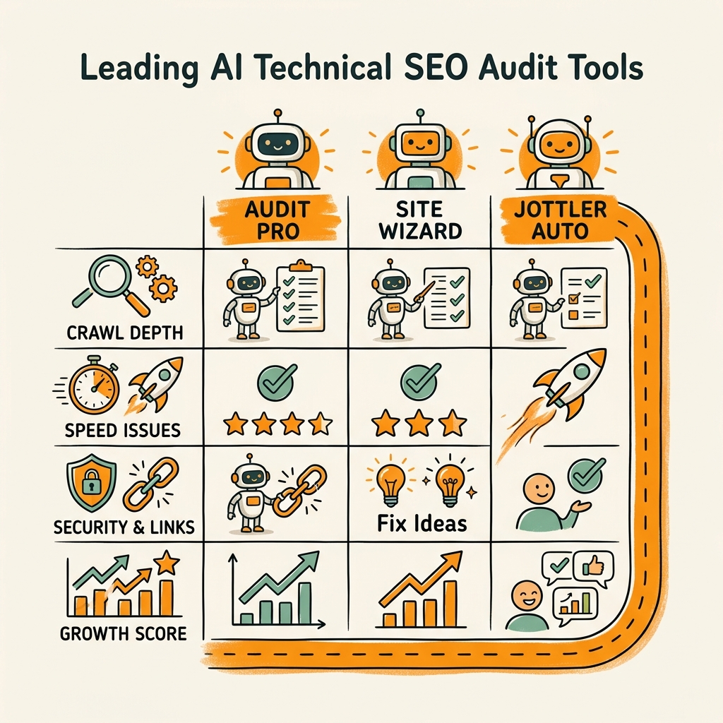 Comparison of Leading AI Technical SEO Audit Tools