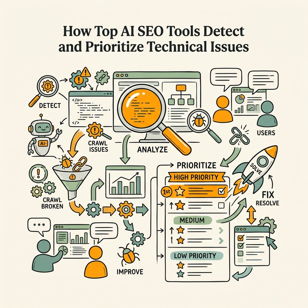 How Top AI SEO Tools Detect and Prioritize Technical Issues