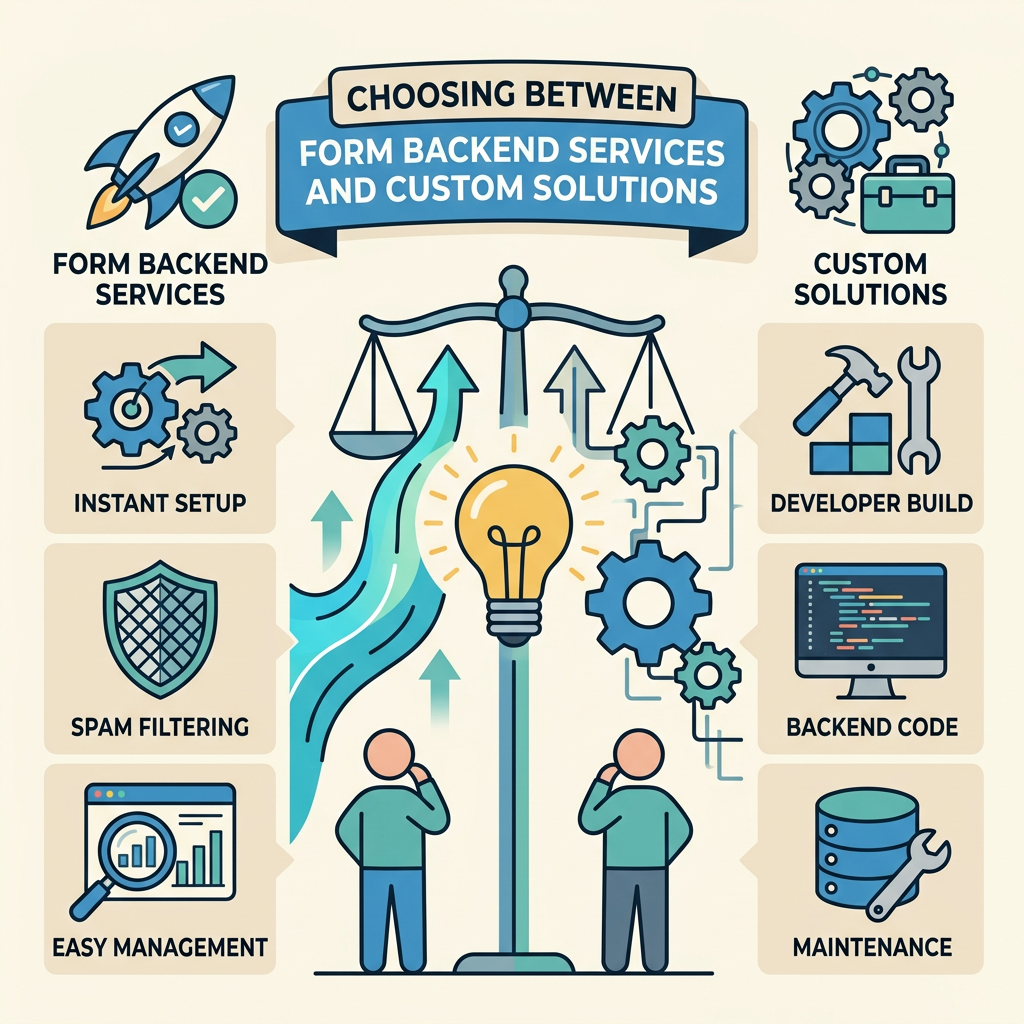 Choosing Between Form Backend Services and Custom Solutions