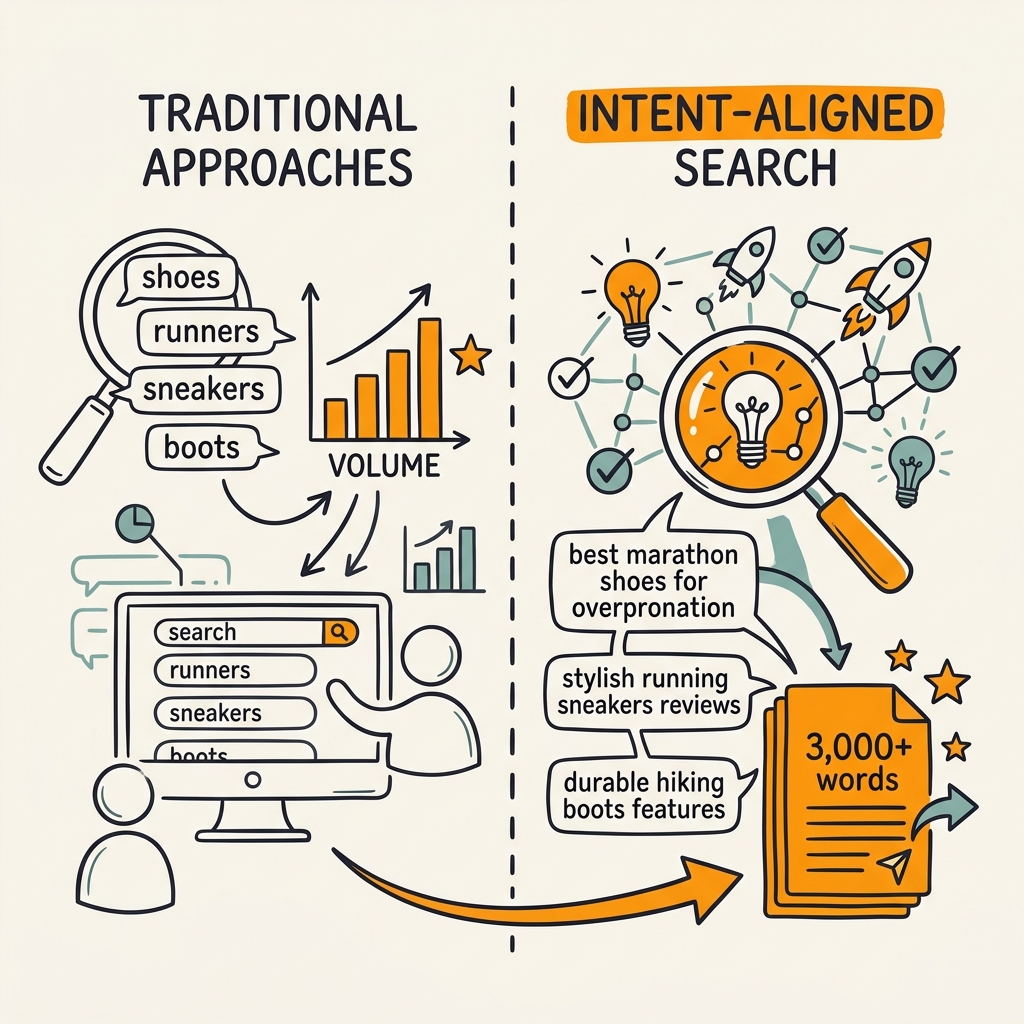 How Does Intent-Aligned Keyword Research Differ from Traditional Approaches?