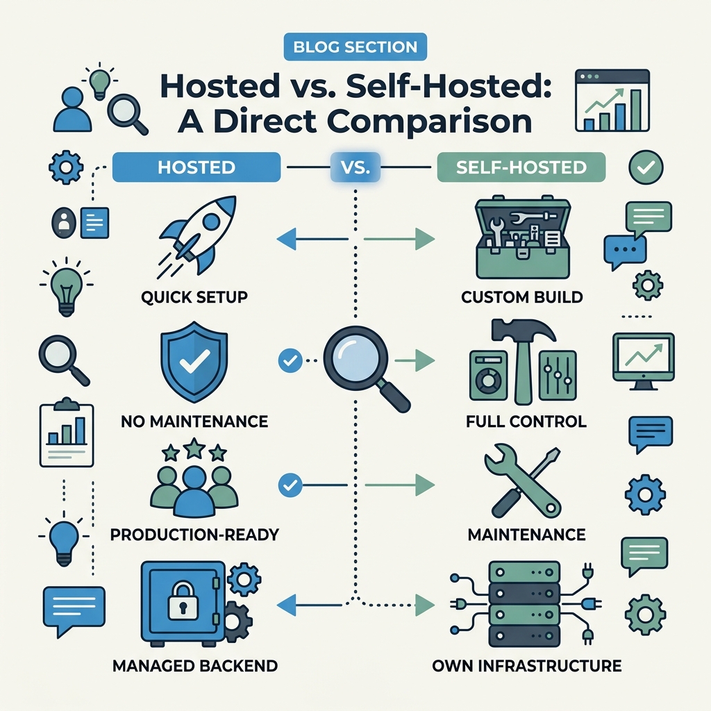 Hosted vs. Self-Hosted: A Direct Comparison