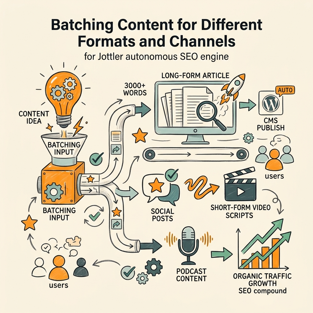 Batching Content for Different Formats and Channels