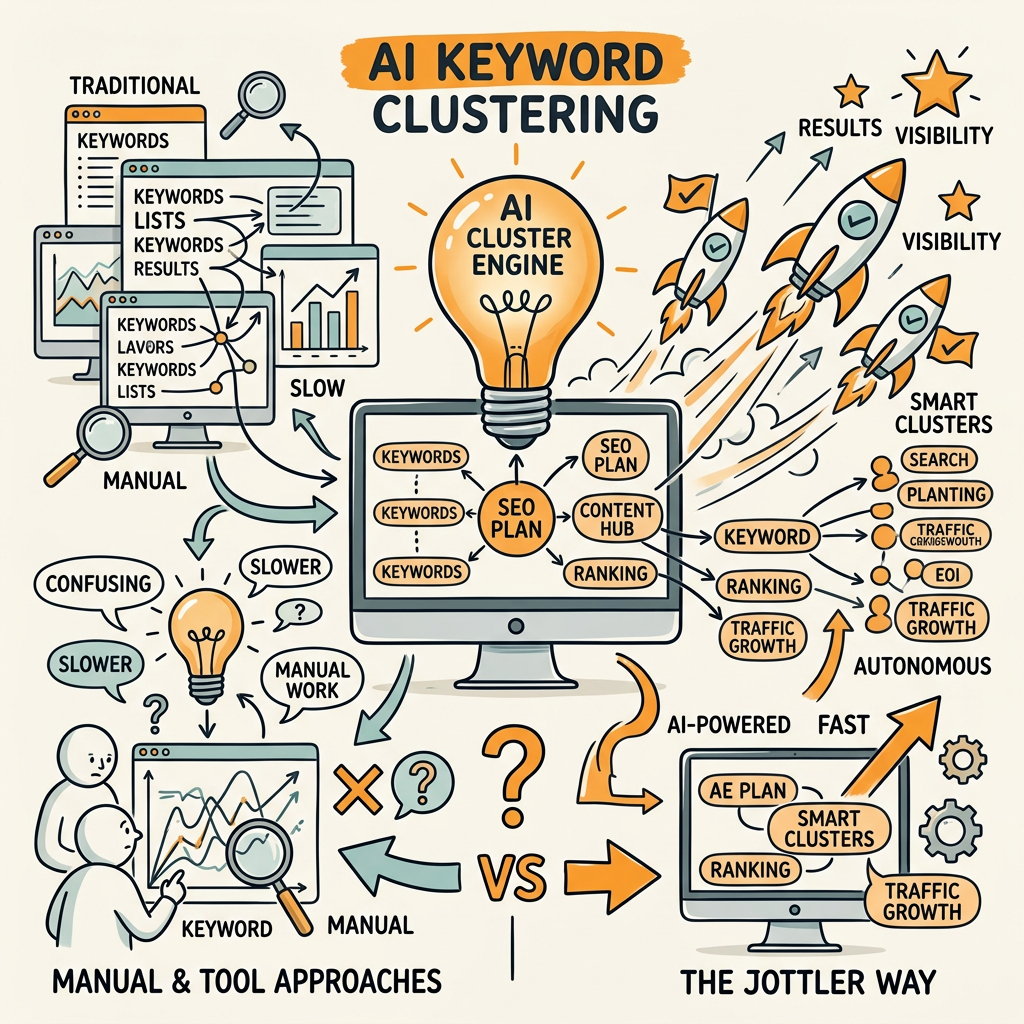 How Does AI Keyword Clustering Compare to Manual and Traditional Tool Approaches?