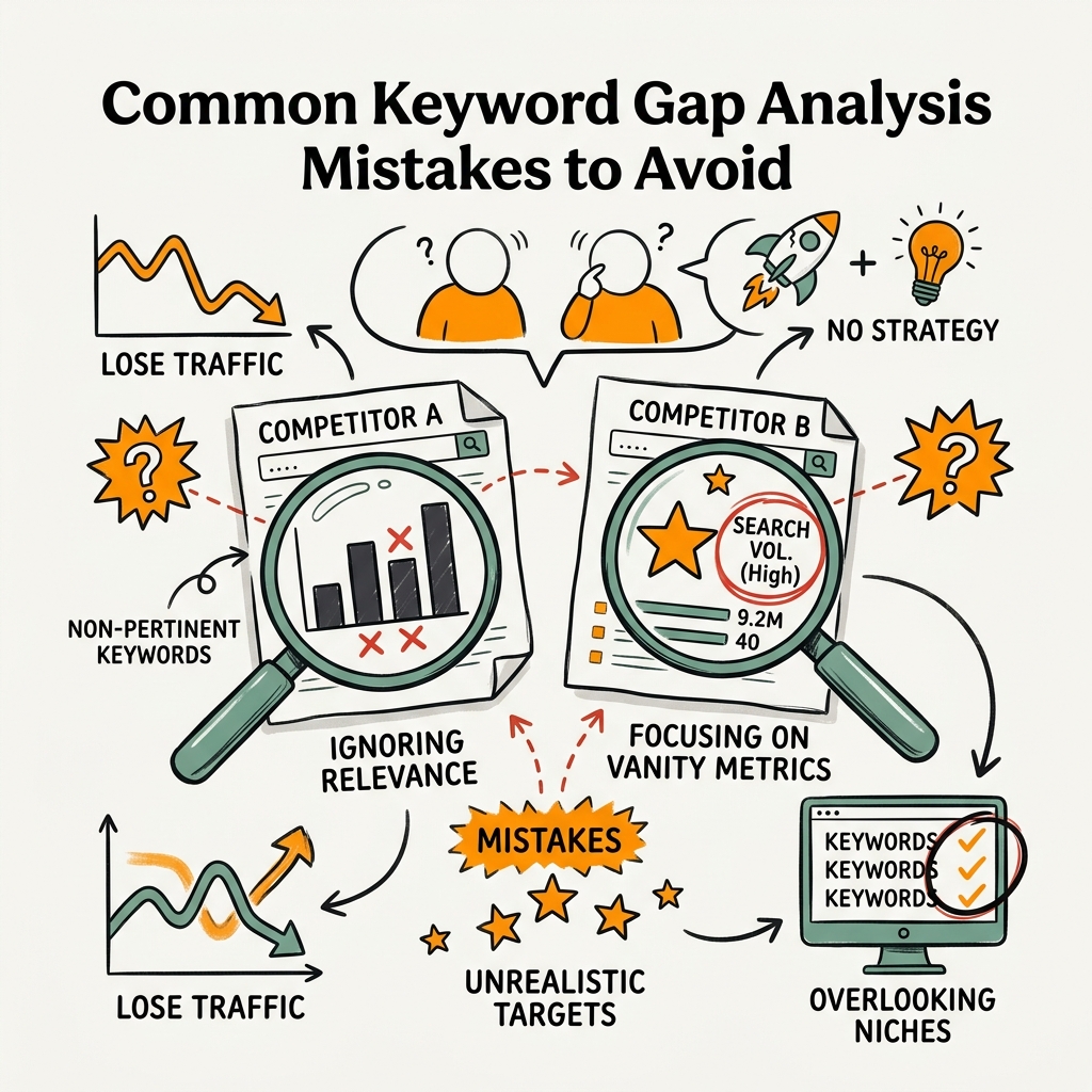 Common Keyword Gap Analysis Mistakes to Avoid