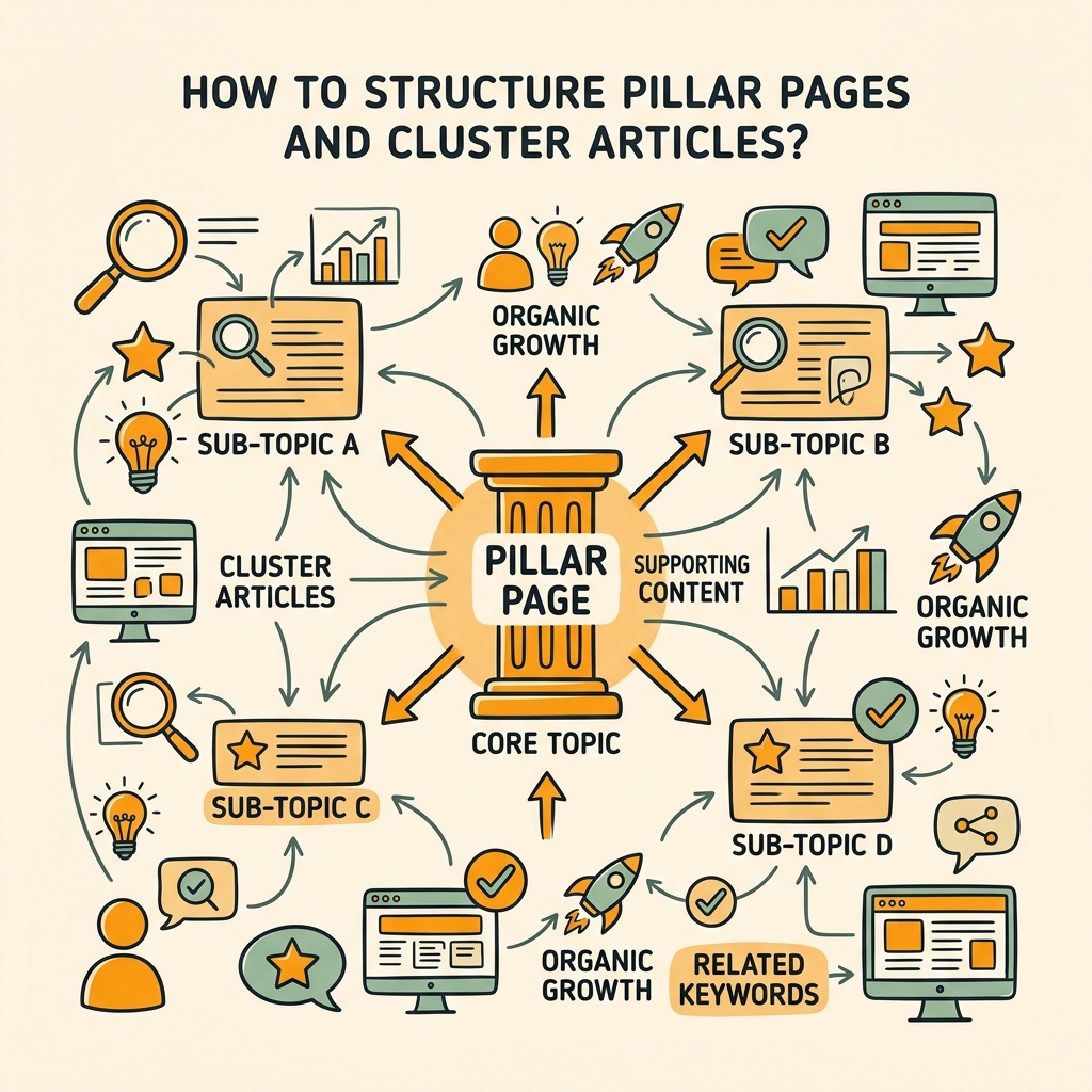 How Should You Structure Pillar Pages and Cluster Articles?