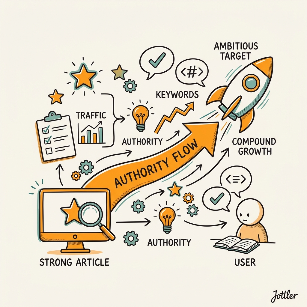 Strategic Authority Flow: Linking From Strength to Ambition