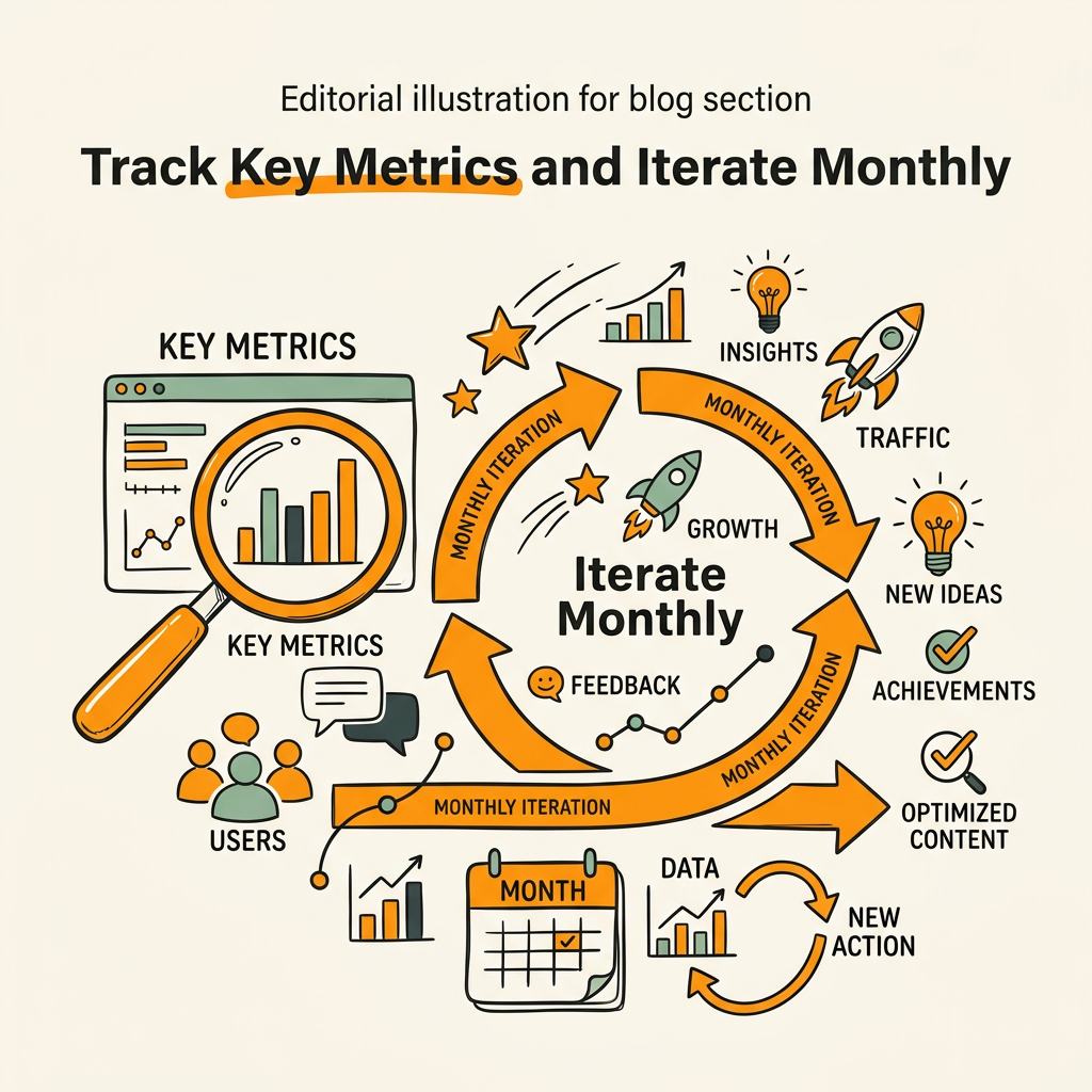 Track Key Metrics and Iterate Monthly