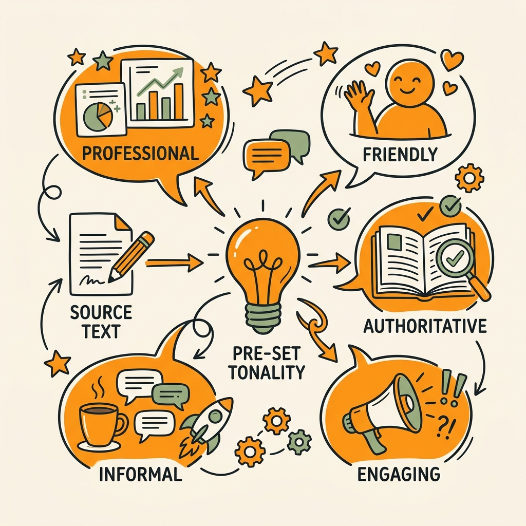 How to Use Pre-Set Tone Features in AI Writing Tools