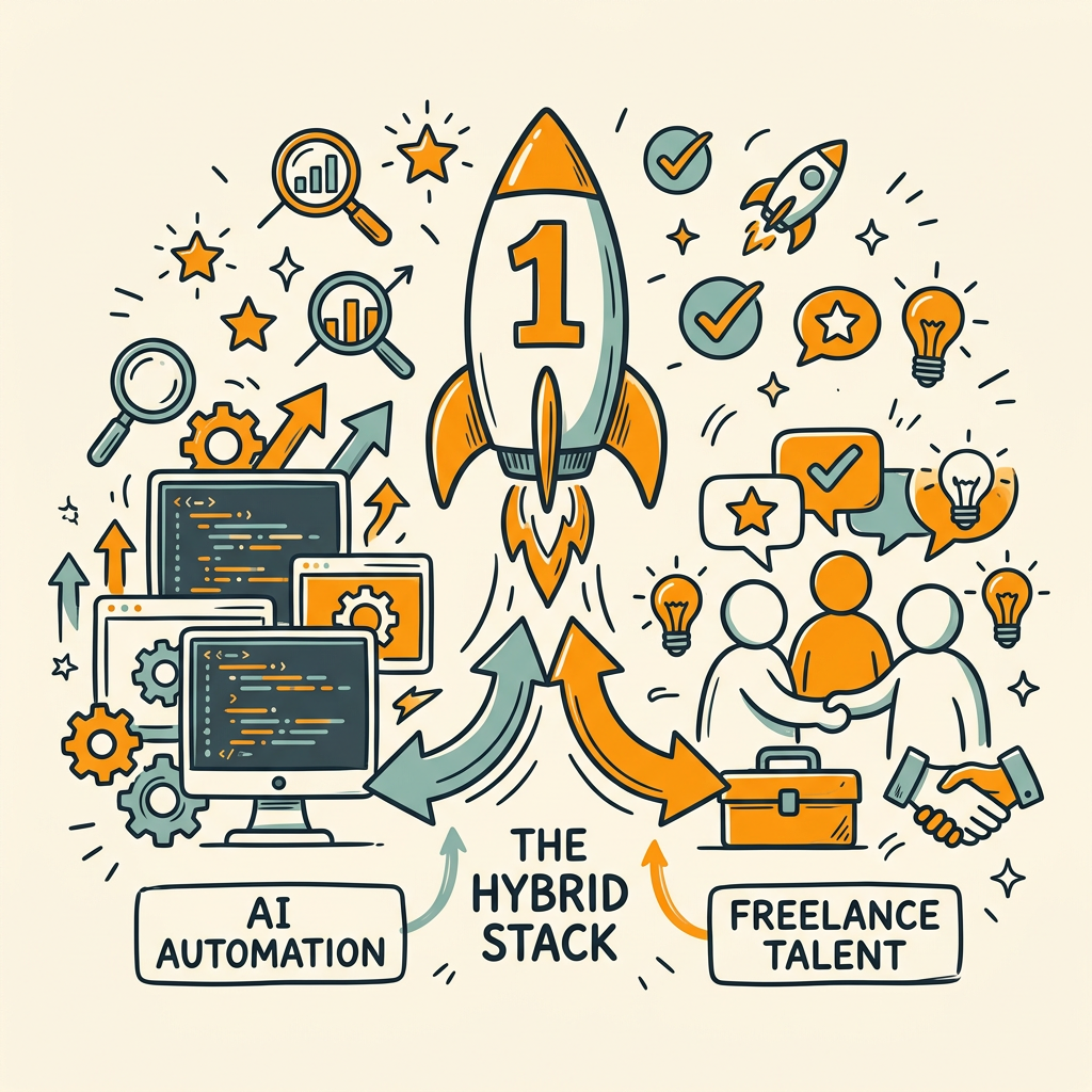 The Hybrid Stack: Automation + Freelance Specialists