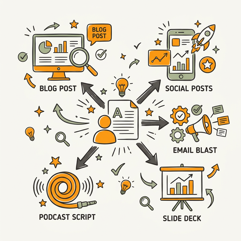 How to Repurpose Content Into Five Formats