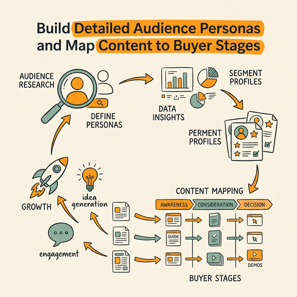 Build Detailed Audience Personas and Map Content to Buyer Stages