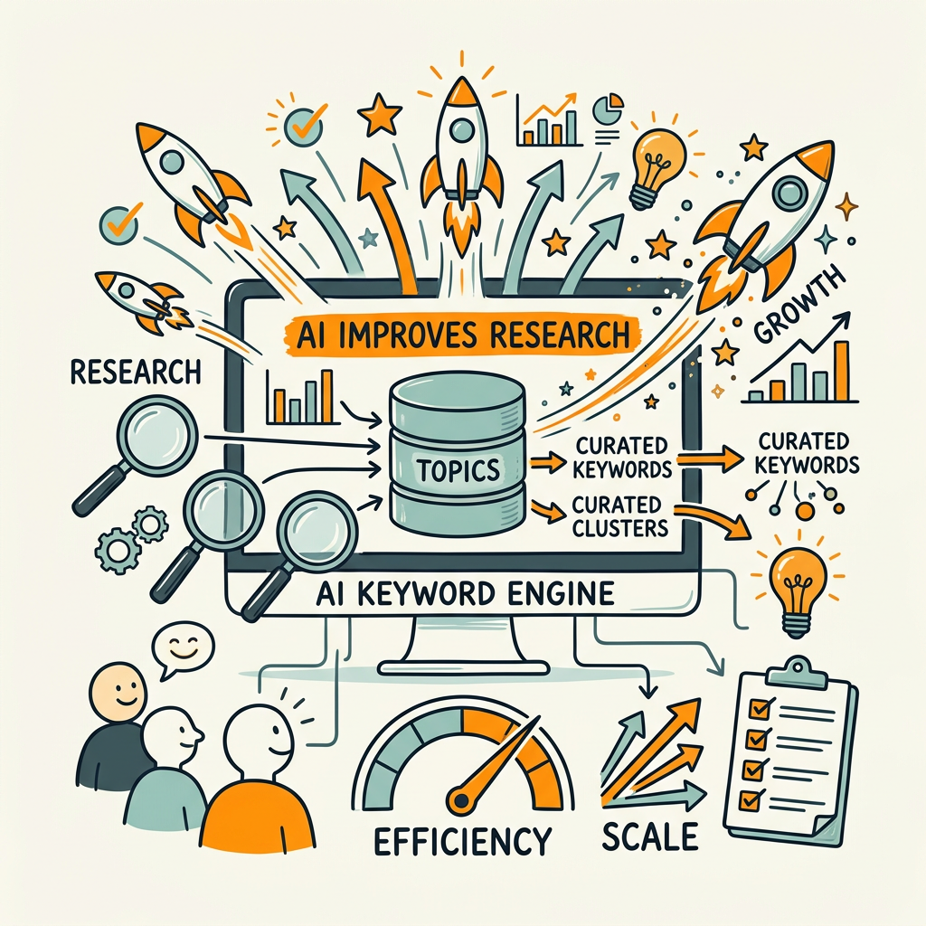 How AI Tools Improve Keyword Research Efficiency at Scale