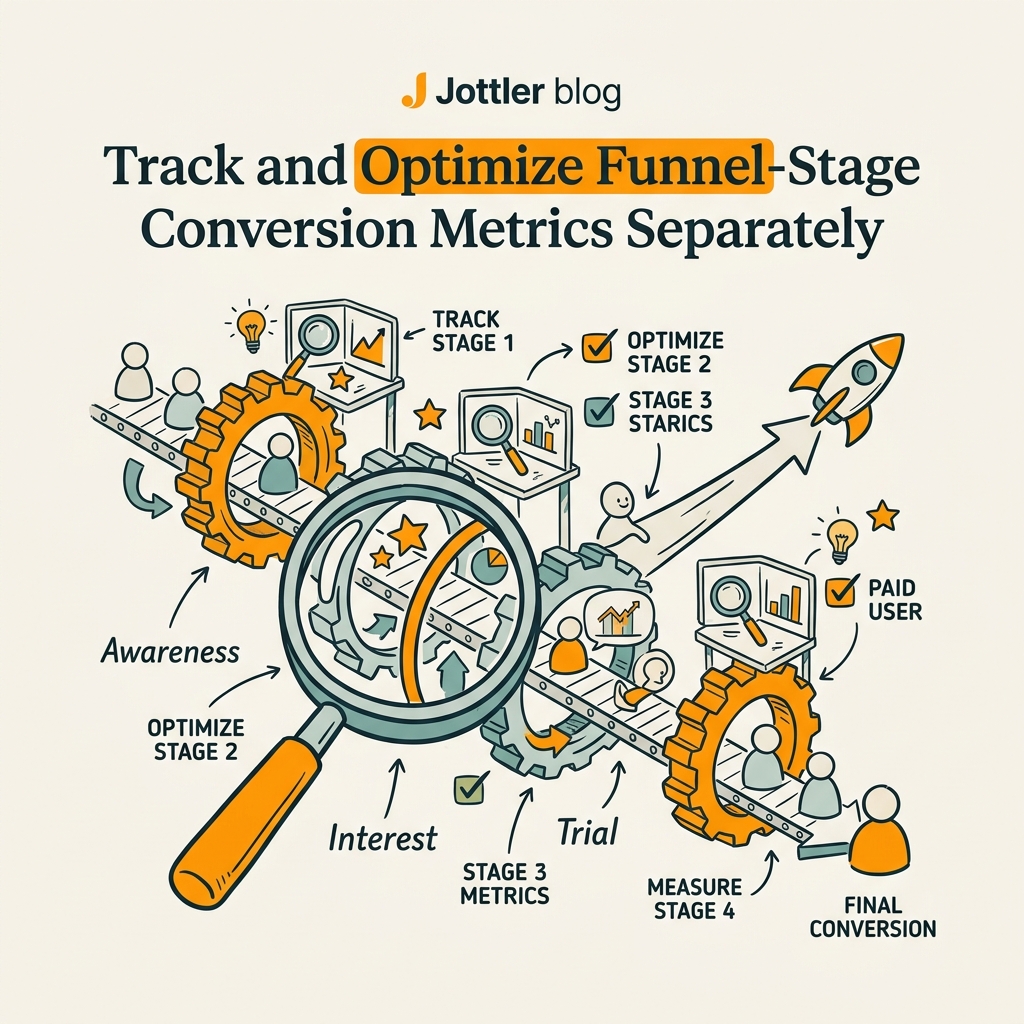 Track and Optimize Funnel-Stage Conversion Metrics Separately
