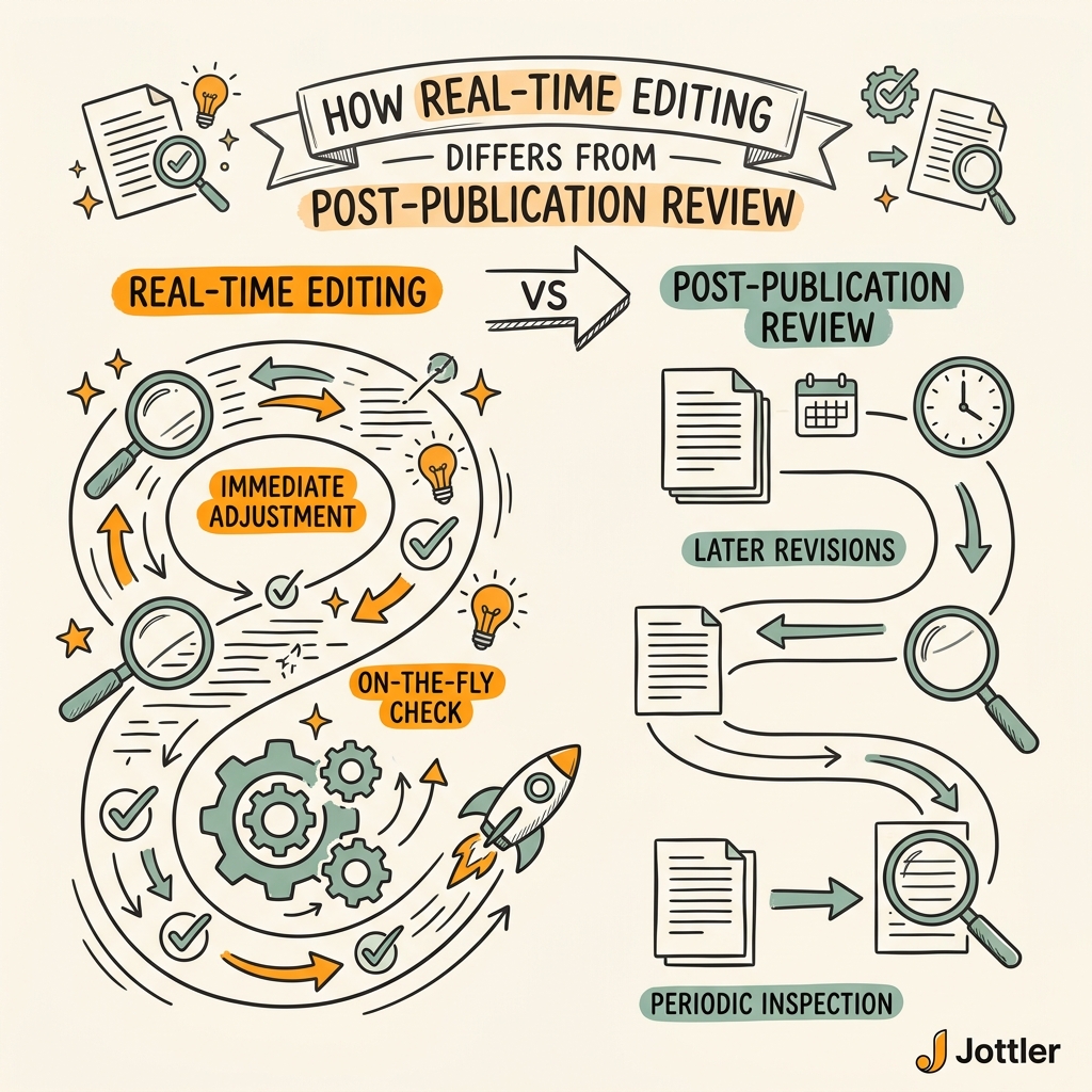 How Real-Time Editing Differs From Post-Publication Review
