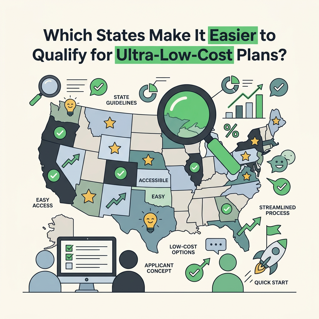 Which States Make It Easier to Qualify for Ultra-Low-Cost Plans?