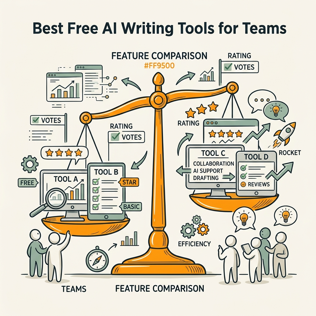 Best Free AI Writing Tools for Teams: Feature Comparison