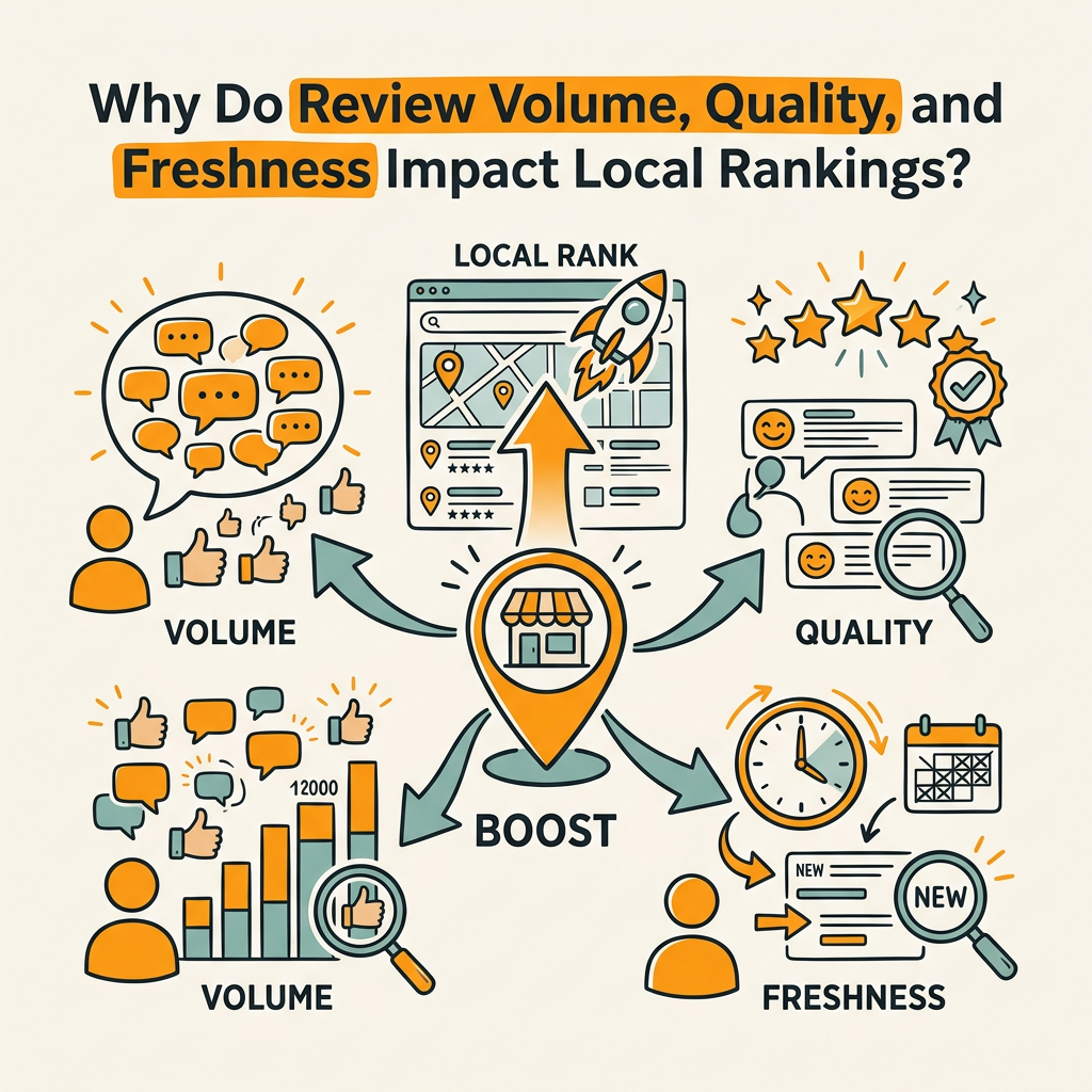 Why Do Review Volume, Quality, and Freshness Impact Local Rankings?