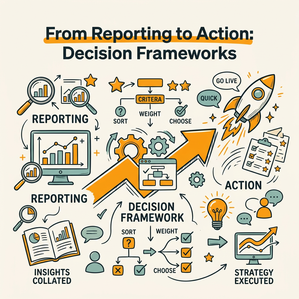From Reporting to Action: Decision Frameworks