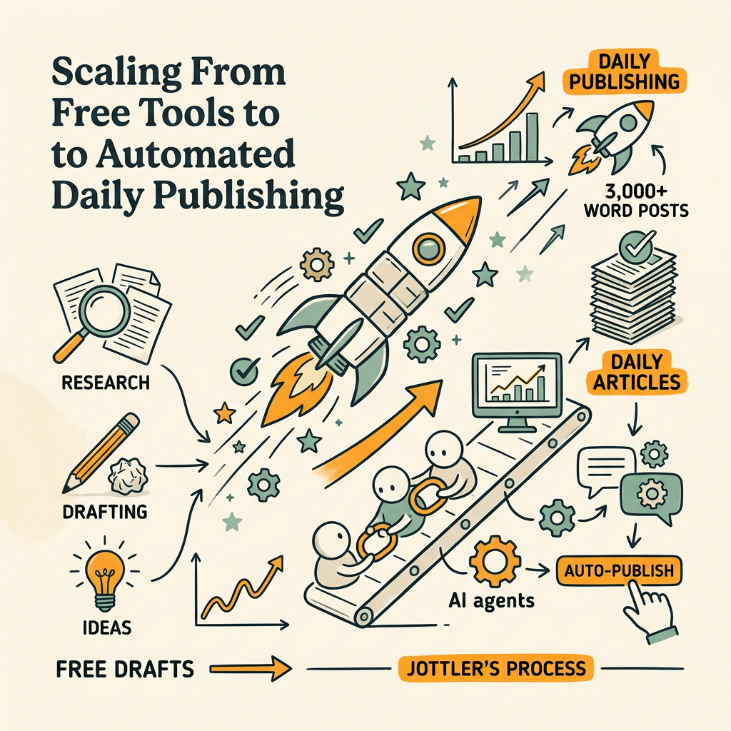 Scaling From Free Tools to Automated Daily Publishing