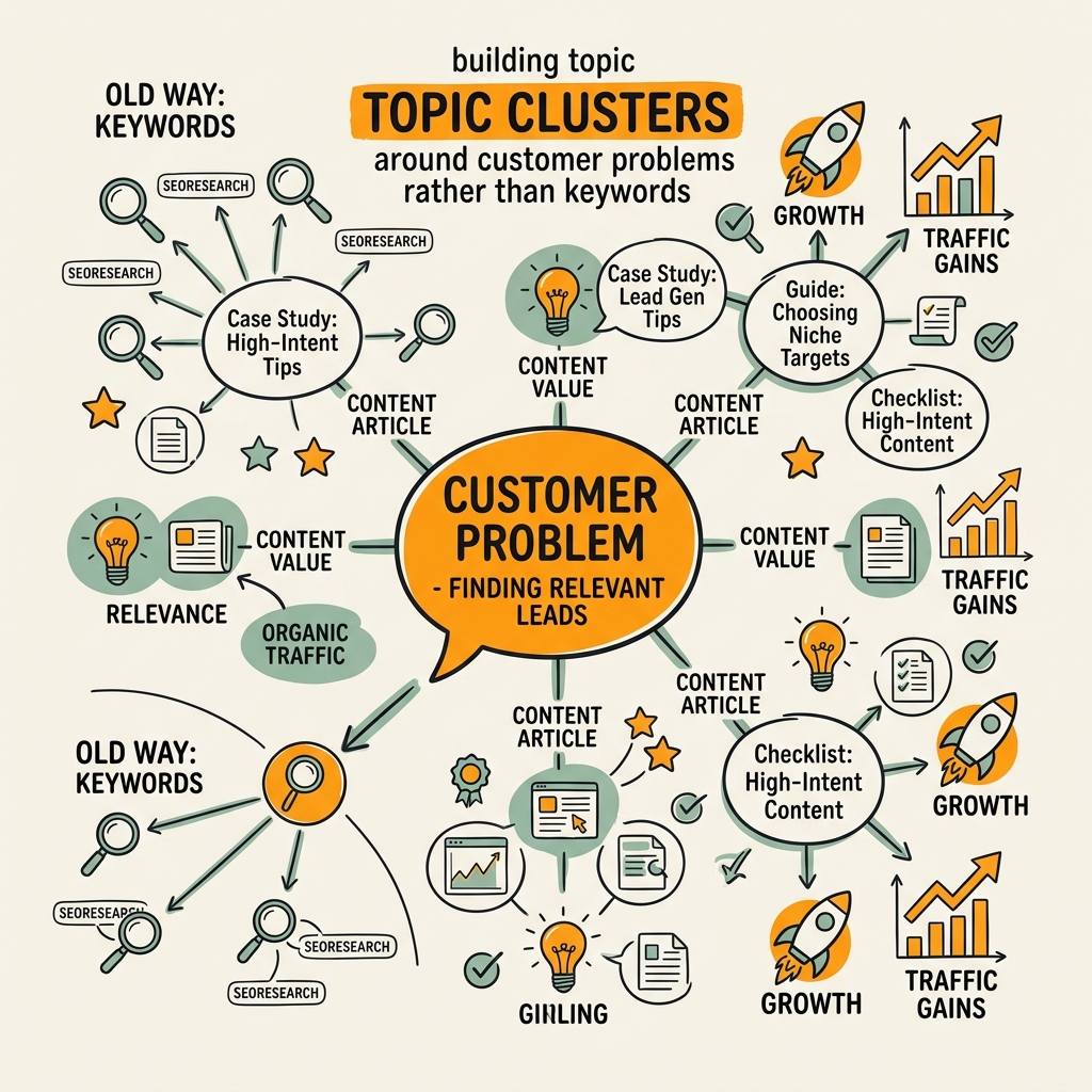 How Do You Build Topic Clusters Around Customer Problems Rather Than Keywords?